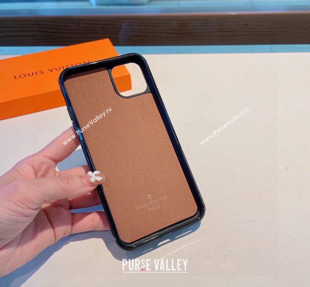 Louis Vuitton Monogram iPhone Case Black 2024 0409 (XMN-240409086)