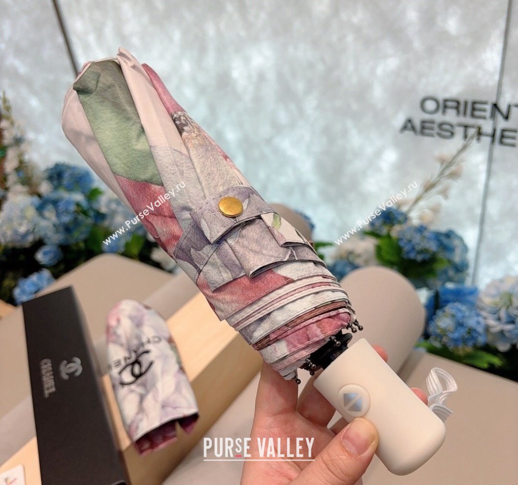 Chanel Flora Umbrella White/Multicolor 2024 040902 (A-240409116)