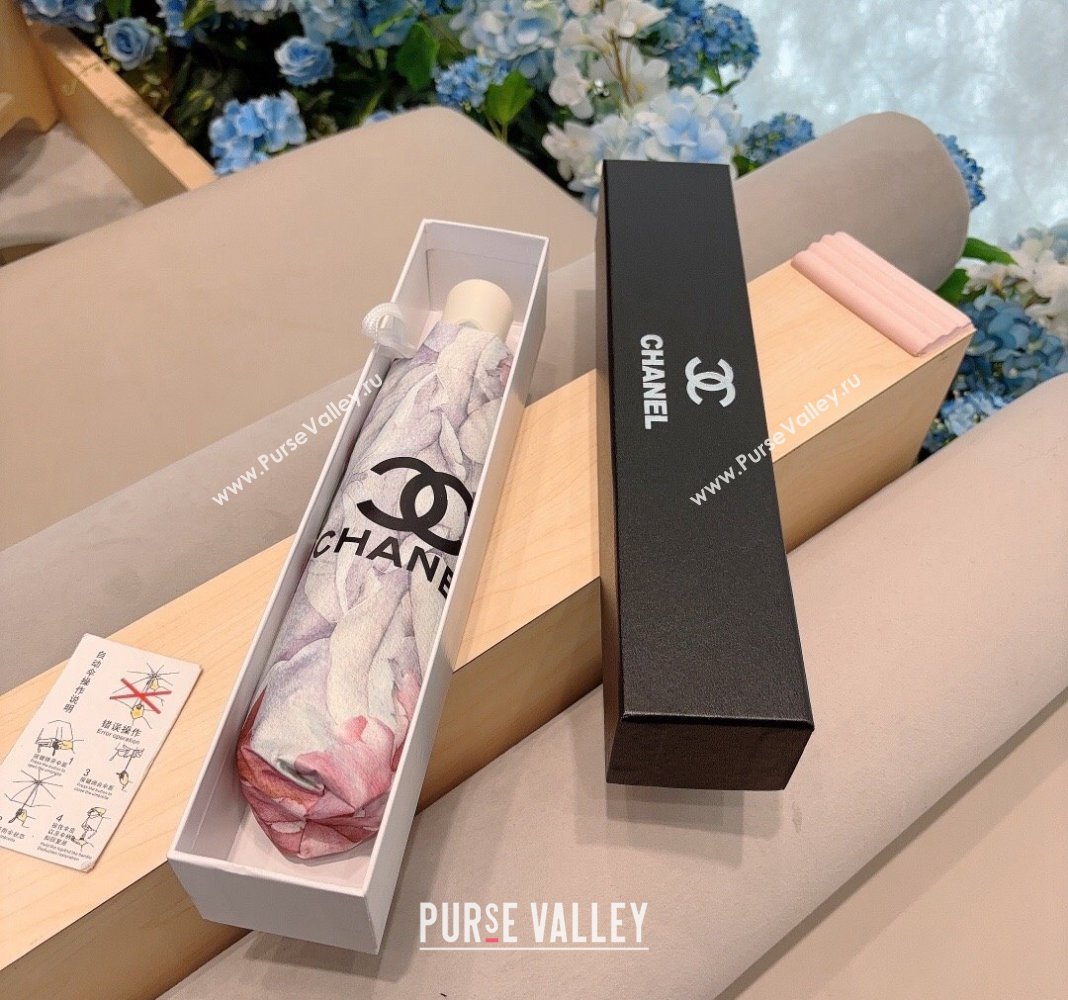 Chanel Flora Umbrella White/Multicolor 2024 040902 (A-240409116)