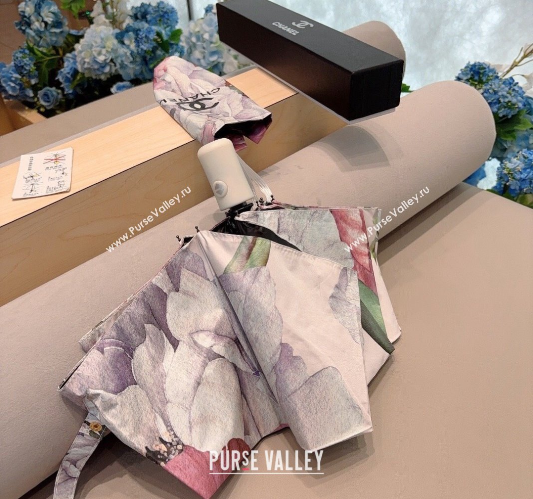 Chanel Flora Umbrella White/Multicolor 2024 040902 (A-240409116)