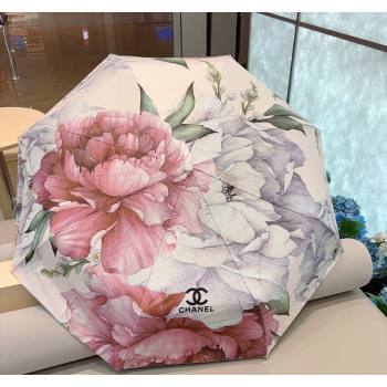 Chanel Flora Umbrella White/Multicolor 2024 040902 (A-240409116)