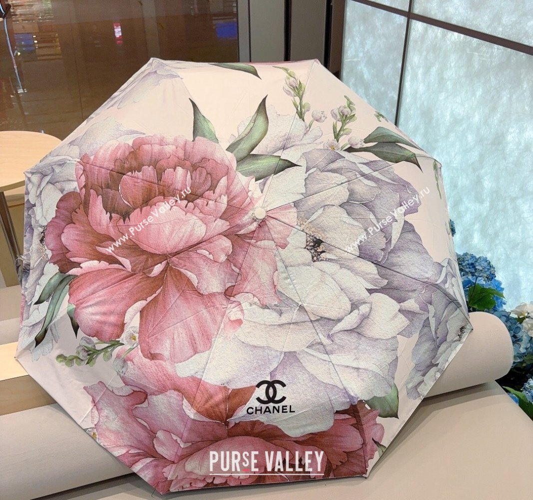 Chanel Flora Umbrella White/Multicolor 2024 040902 (A-240409116)