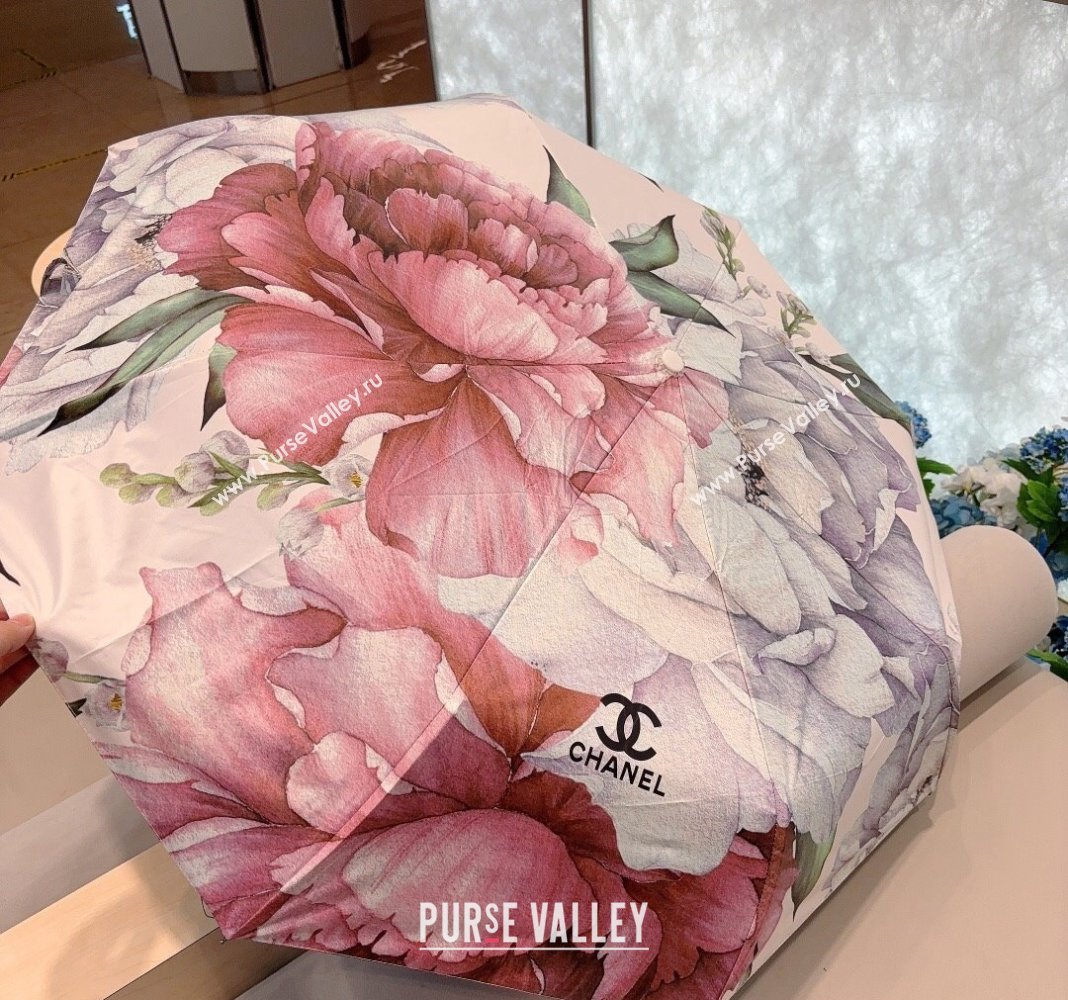 Chanel Flora Umbrella White/Multicolor 2024 040902 (A-240409116)