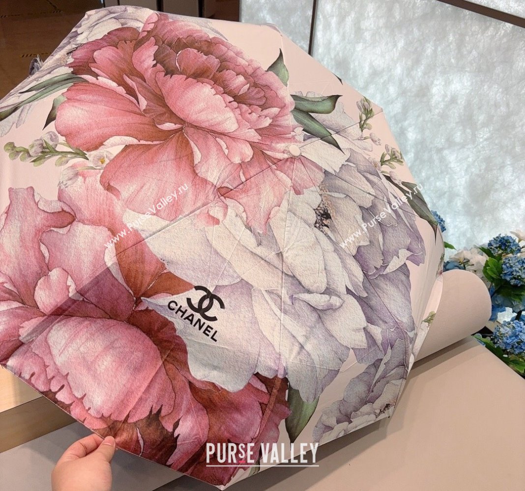 Chanel Flora Umbrella White/Multicolor 2024 040902 (A-240409116)