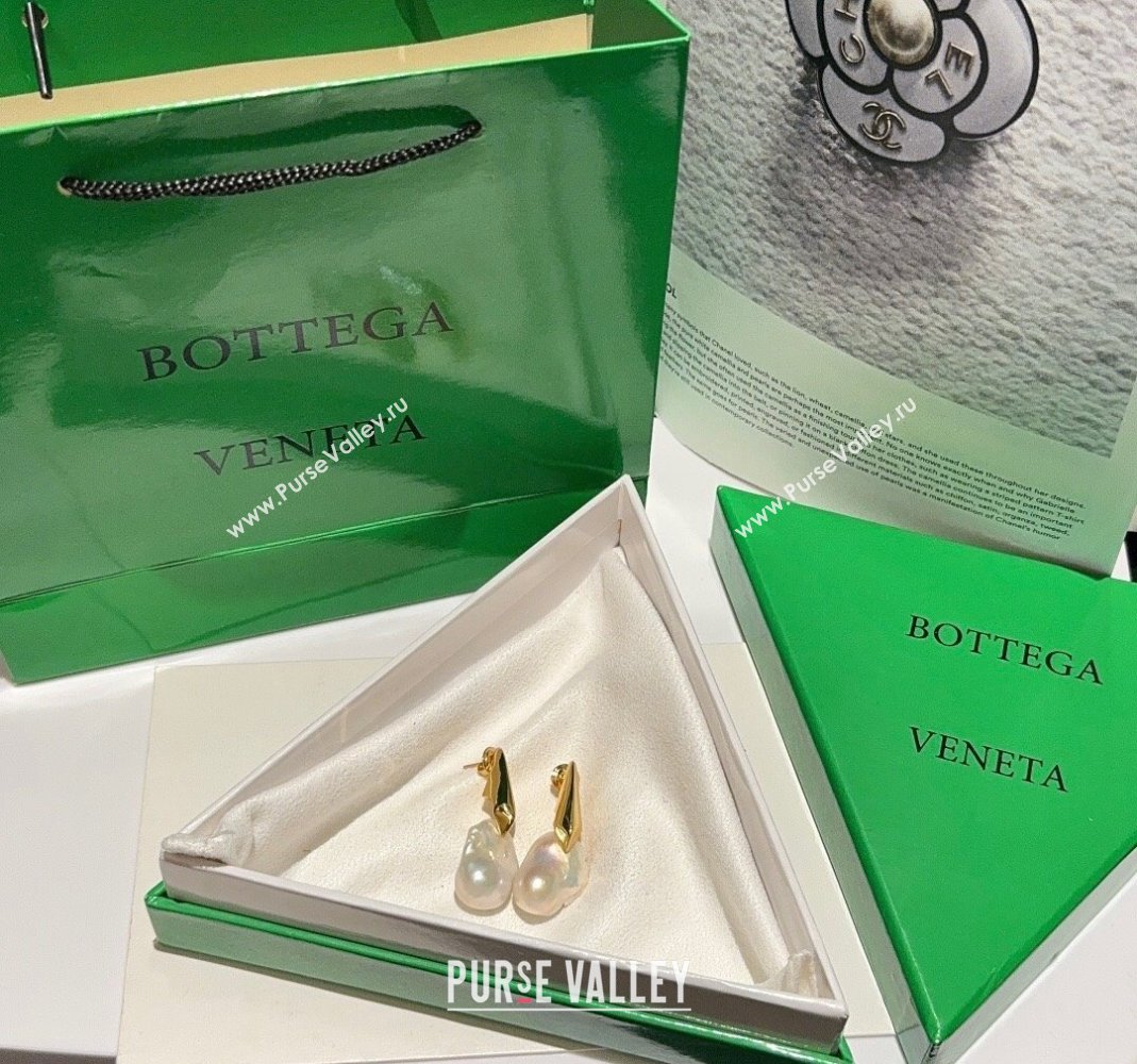 Bottega Veneta Large Pearls Earrings 2024 0510 (YF-240511004)