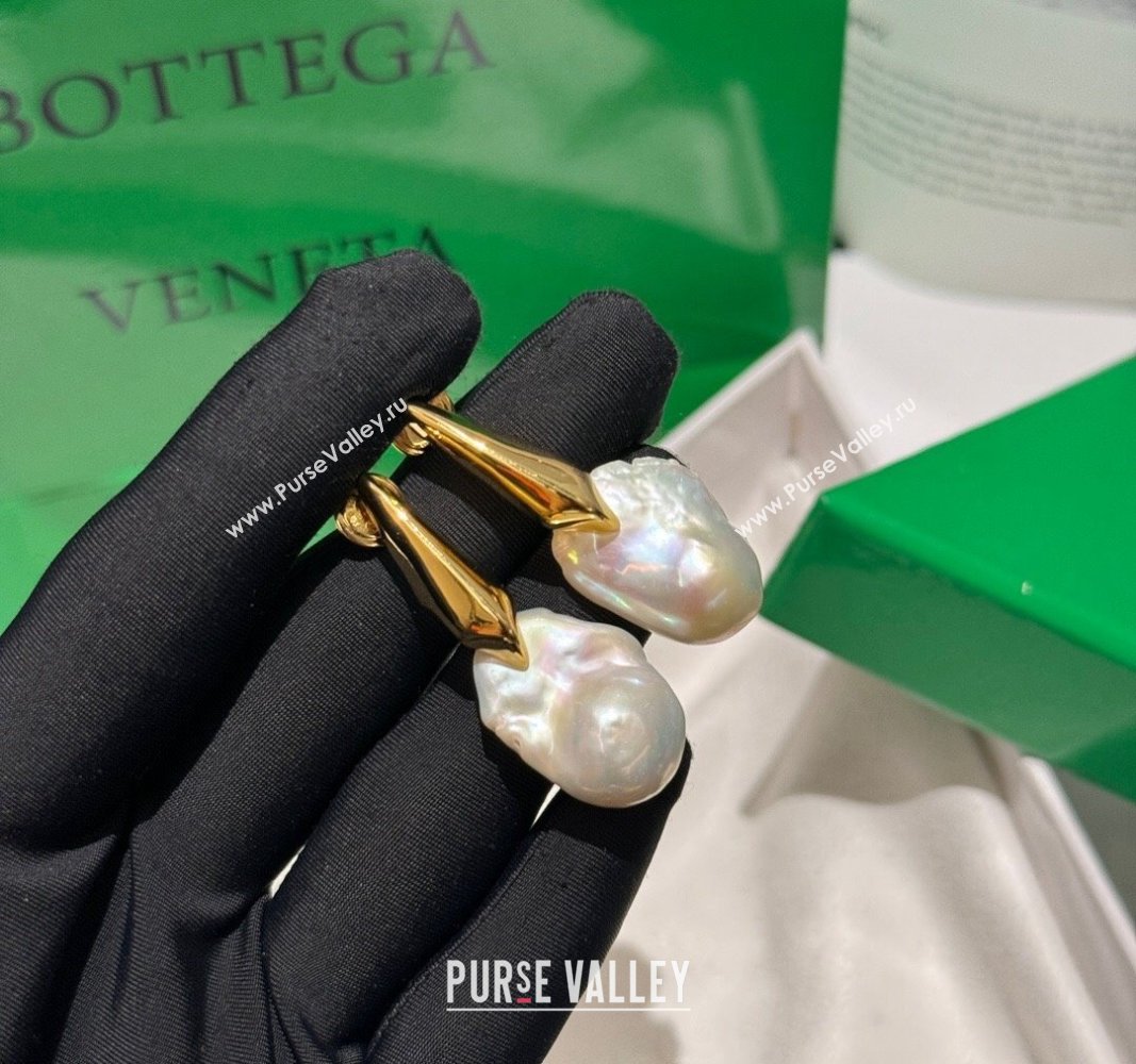 Bottega Veneta Large Pearls Earrings 2024 0510 (YF-240511004)