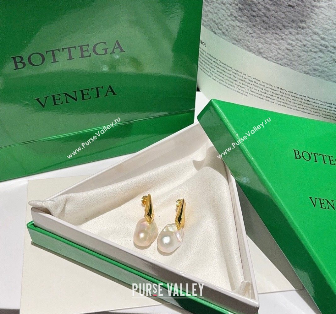 Bottega Veneta Large Pearls Earrings 2024 0510 (YF-240511004)