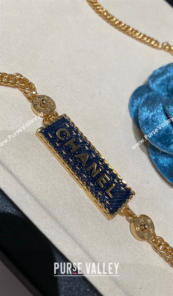 Chanel Chain Belt Denim Blue 2024 0511 (YF-240511022)