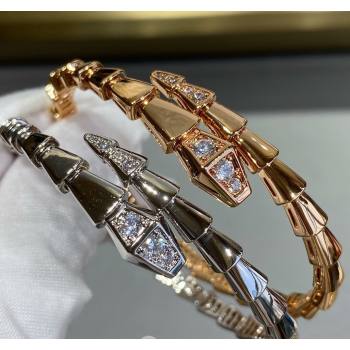 Bvlgari Serpenti Forever Cuff Bracelet with Crystals 2024 0511 (YF-240511063)