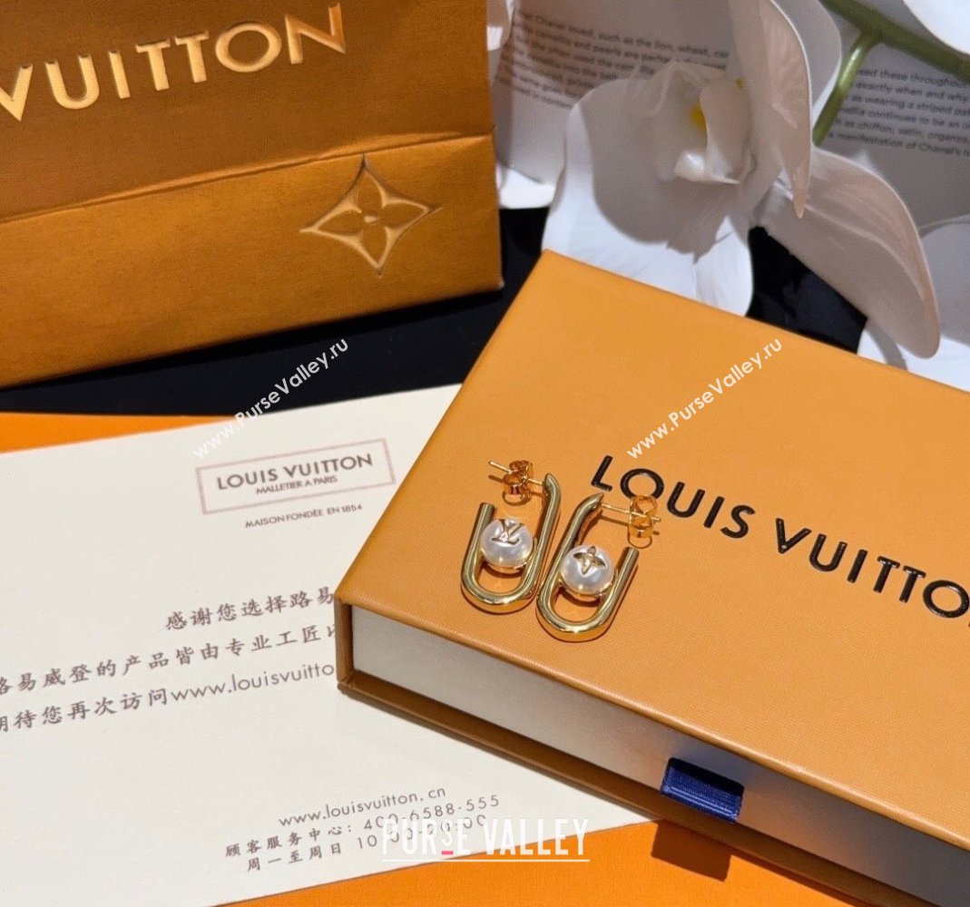 Louis Vuitton My LV Chain Pearls Earrings 2024 (YF-240510119)