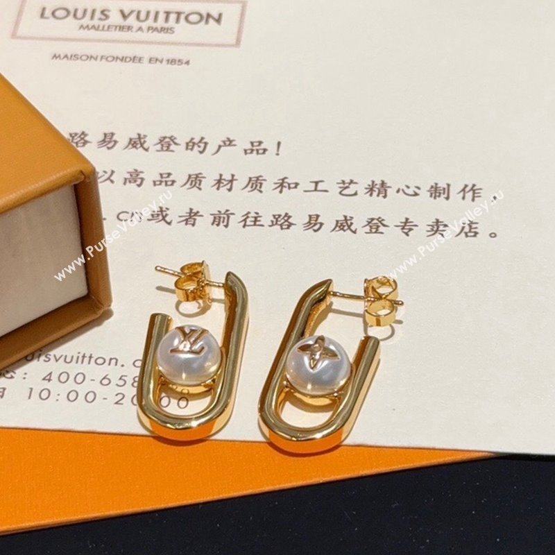 Louis Vuitton My LV Chain Pearls Earrings 2024 (YF-240510119)