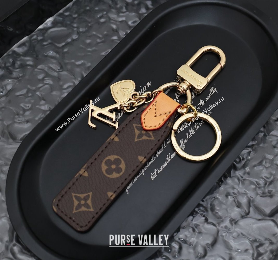 Louis Vuitton Heart Bag Charm and Key Holder Brown Moongram Canvas 2024 0513 (HY-240513012)