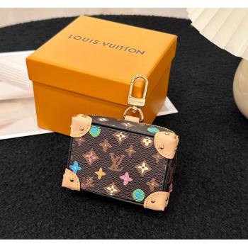 Louis Vuitton Monogram Craggy Canvas Soft Trunk Pouch Bag Charm and Key Holder Brown 2024 (HY-240513005)