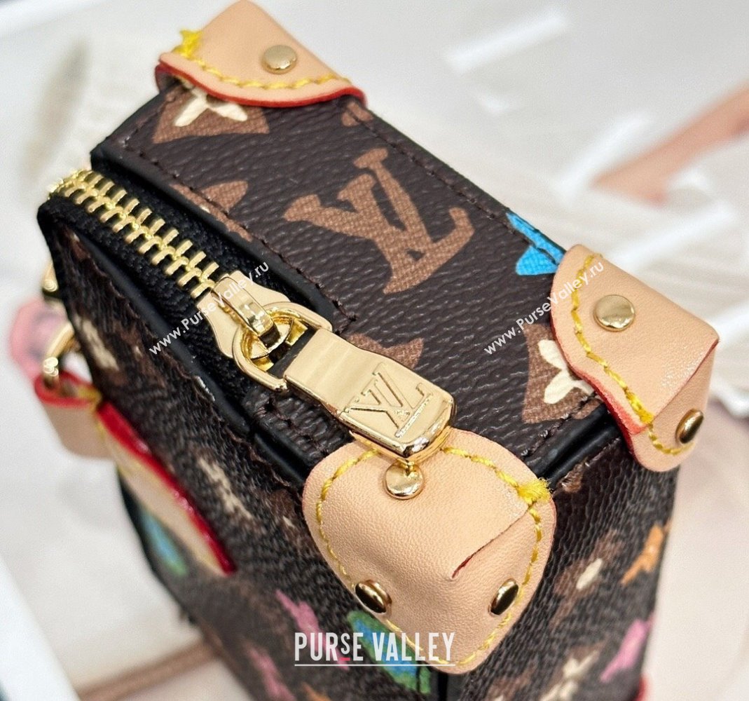 Louis Vuitton Monogram Craggy Canvas Soft Trunk Pouch Bag Charm and Key Holder Brown 2024 (HY-240513005)