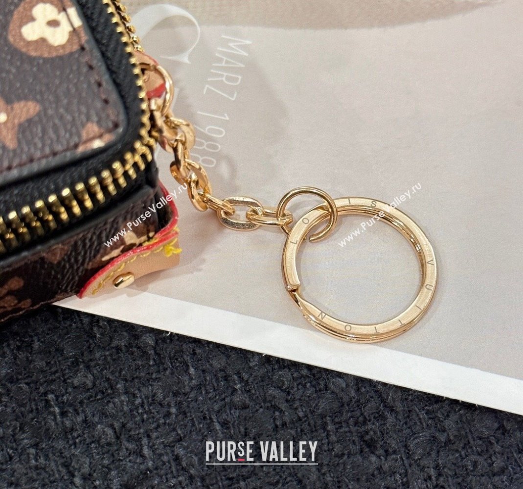 Louis Vuitton Monogram Craggy Canvas Soft Trunk Pouch Bag Charm and Key Holder Brown 2024 (HY-240513005)