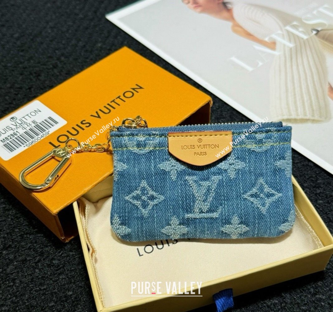 Louis Vuitton Blue Denim Key Pouch 2024 0513 (HY-240513044)
