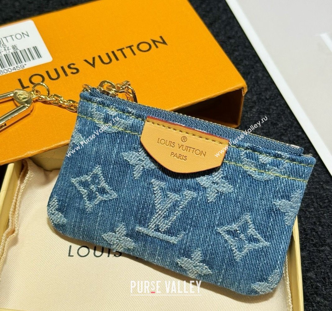 Louis Vuitton Blue Denim Key Pouch 2024 0513 (HY-240513044)