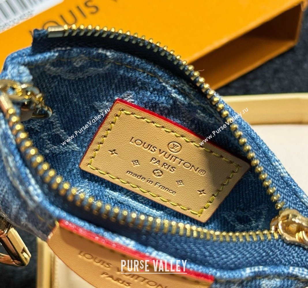 Louis Vuitton Blue Denim Key Pouch 2024 0513 (HY-240513044)