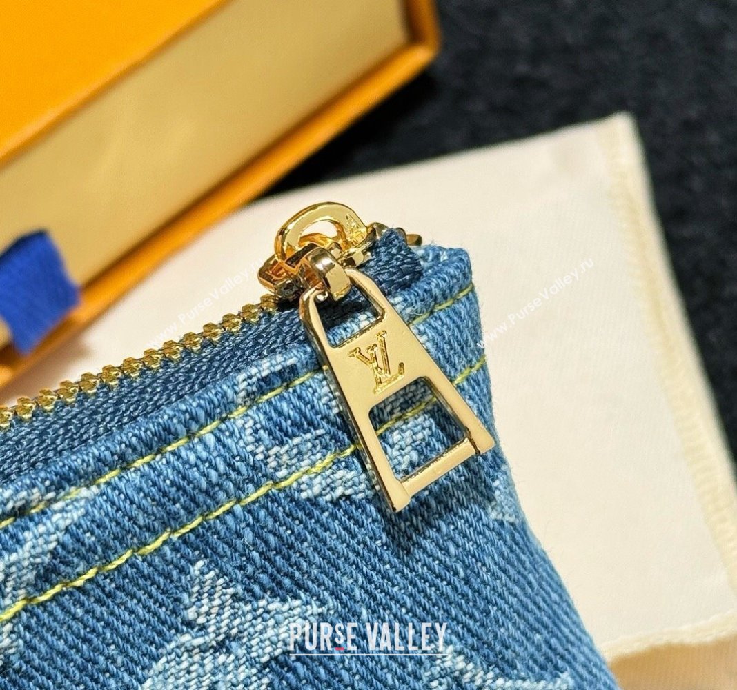Louis Vuitton Blue Denim Key Pouch 2024 0513 (HY-240513044)