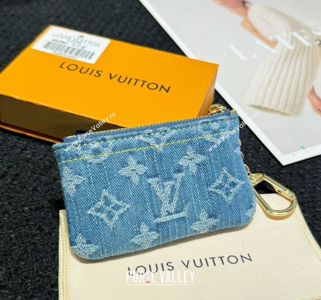 Louis Vuitton Blue Denim Key Pouch 2024 0513 (HY-240513044)