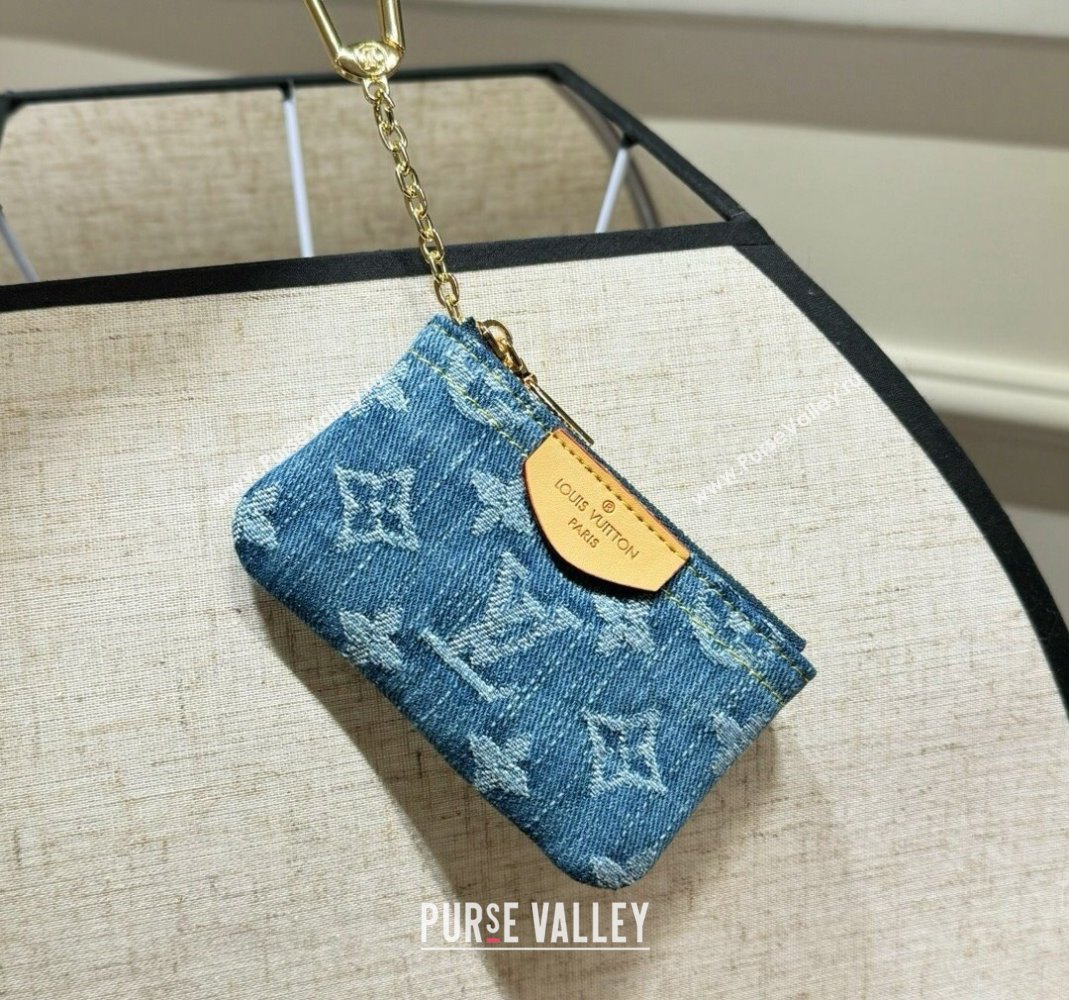 Louis Vuitton Blue Denim Key Pouch 2024 0513 (HY-240513044)