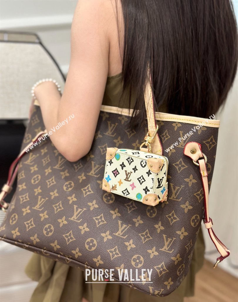 Louis Vuitton Monogram Craggy Canvas Soft Trunk Pouch Bag Charm and Key Holder Brown 2024 (HY-240513005)