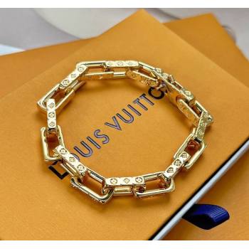 Louis Vuitton Monogram Chain Bracelet Yellow Gold 2024 M00308 (HY-240513020)