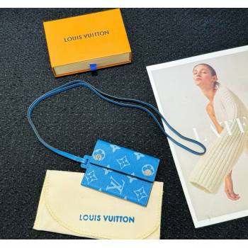 Louis Vuitton Card Holder Necklace Blue 2024 M83154 (HY-240513049)