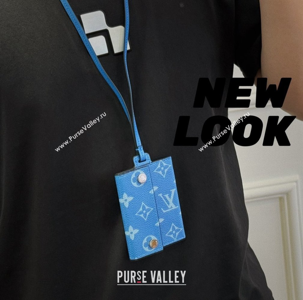 Louis Vuitton Card Holder Necklace Blue 2024 M83154 (HY-240513049)
