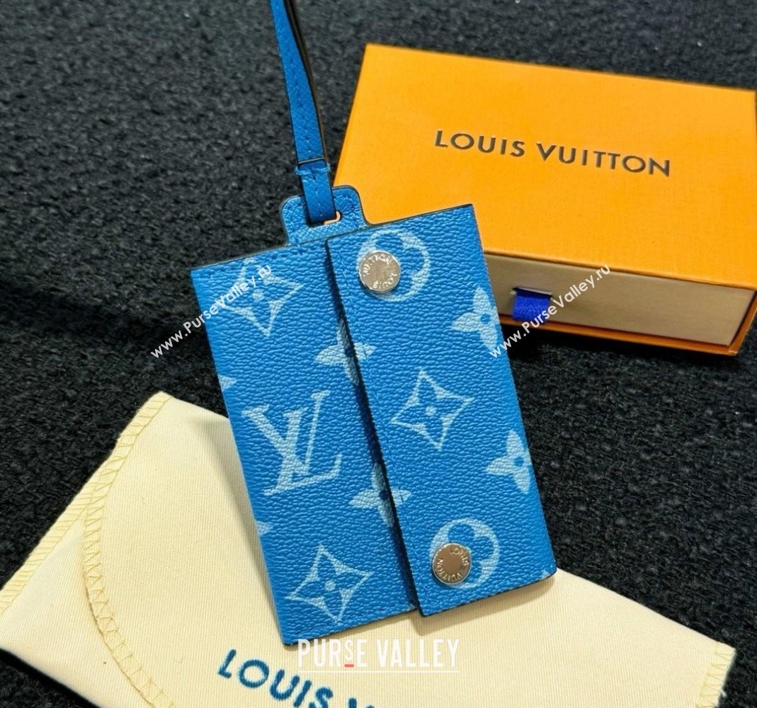 Louis Vuitton Card Holder Necklace Blue 2024 M83154 (HY-240513049)