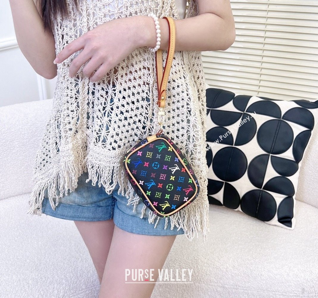 Louis Vuitton Vanity Monogram Clutch Black/Multicolor 2024 0513 (HY-240513056)