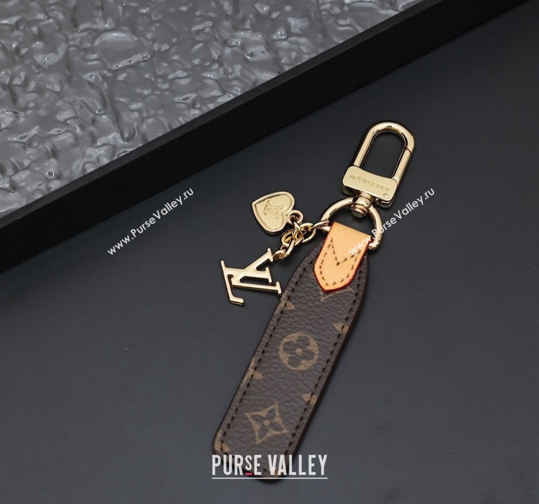 Louis Vuitton Heart Bag Charm and Key Holder Brown Moongram Canvas 2024 0513 (HY-240513012)