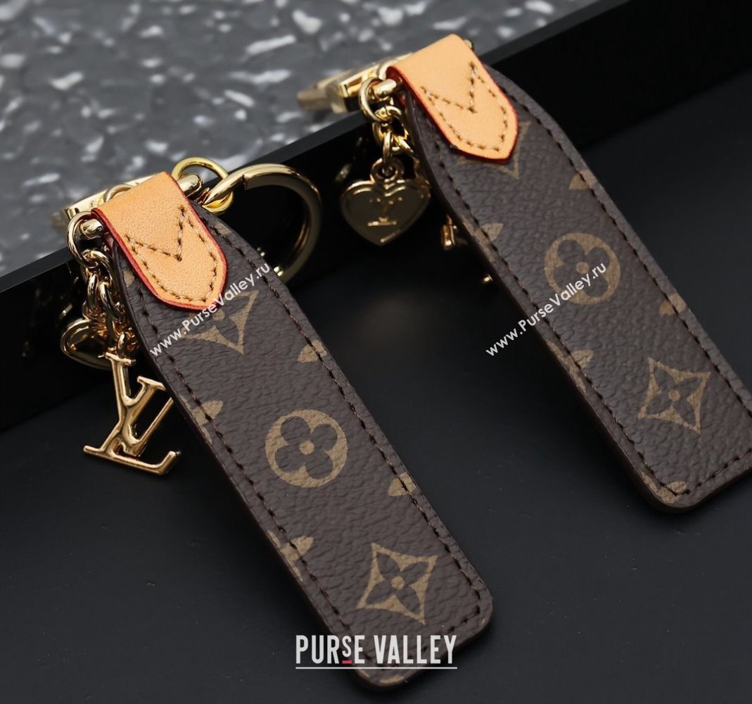 Louis Vuitton Heart Bag Charm and Key Holder Brown Moongram Canvas 2024 0513 (HY-240513012)