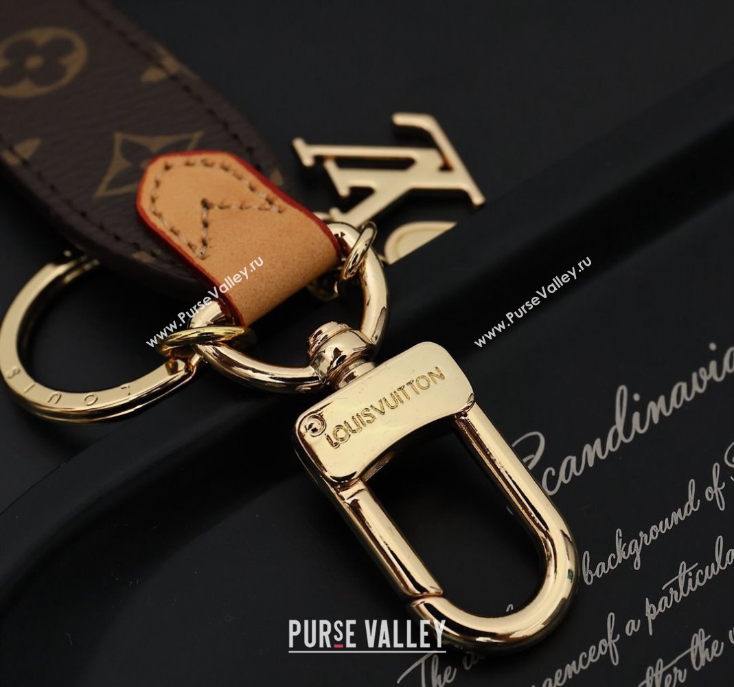 Louis Vuitton Heart Bag Charm and Key Holder Brown Moongram Canvas 2024 0513 (HY-240513012)