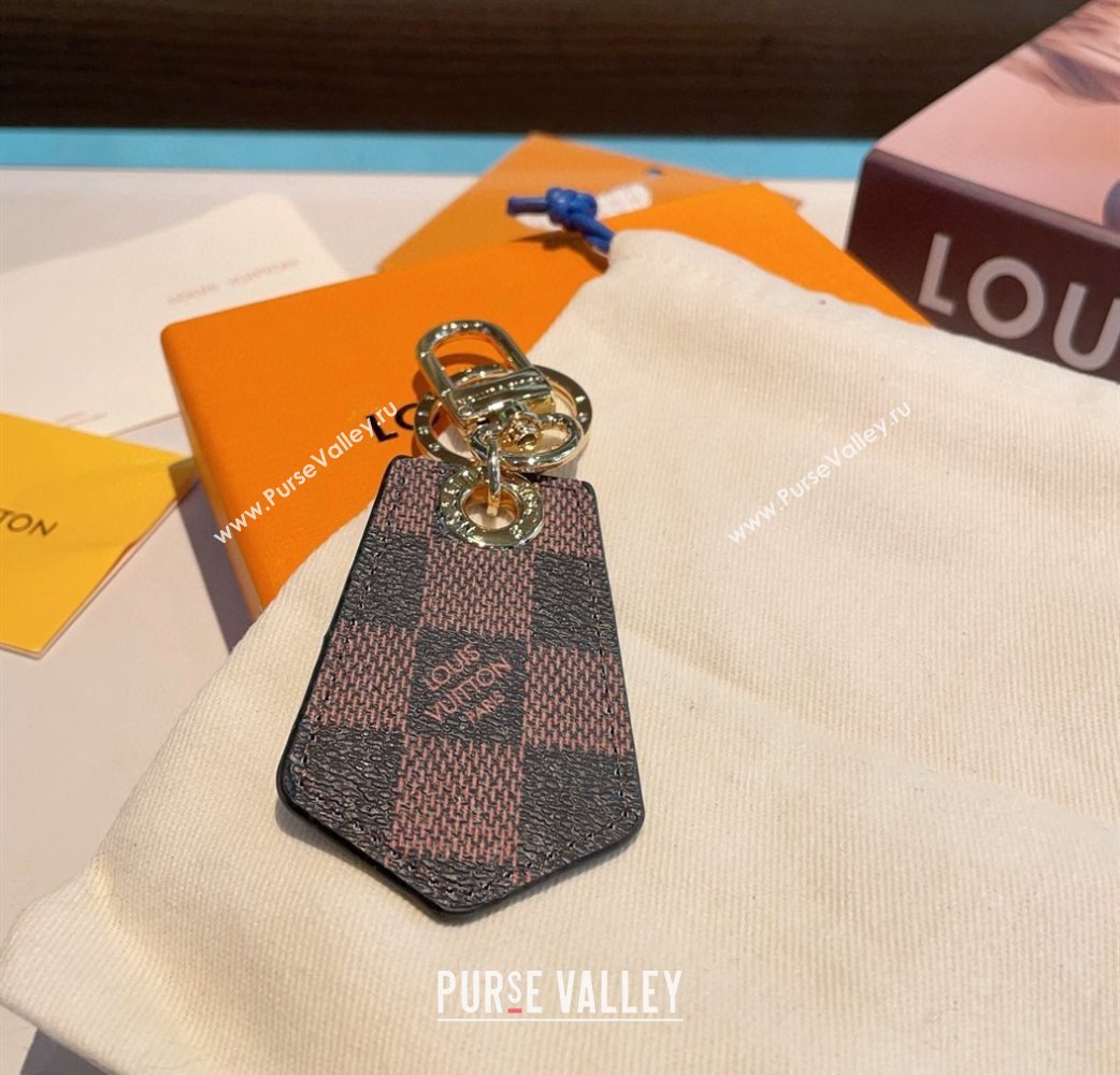 Louis Vuitton Dauphine Dragonne Bag Charm and Key Holder Damier Ebene 2024 MP1775 (A-240513069)