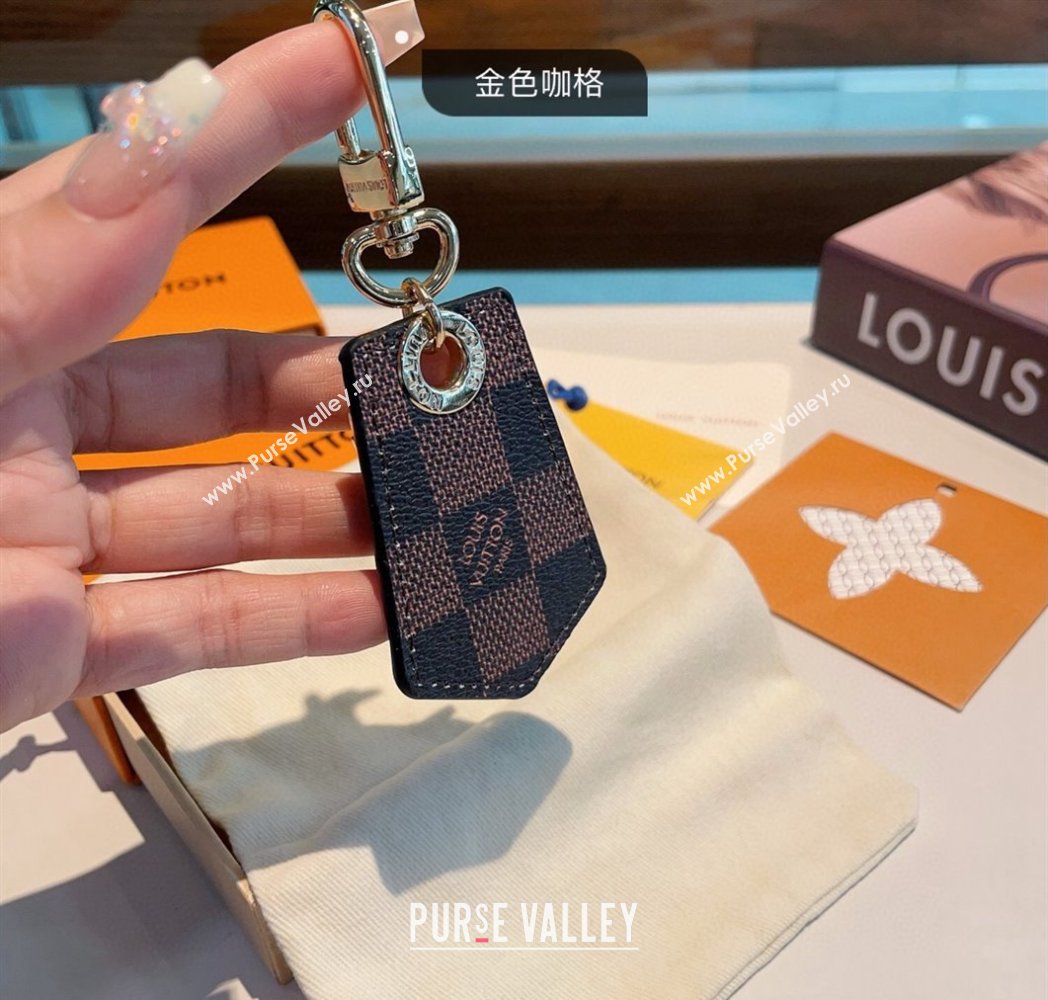 Louis Vuitton Dauphine Dragonne Bag Charm and Key Holder Damier Ebene 2024 MP1775 (A-240513069)