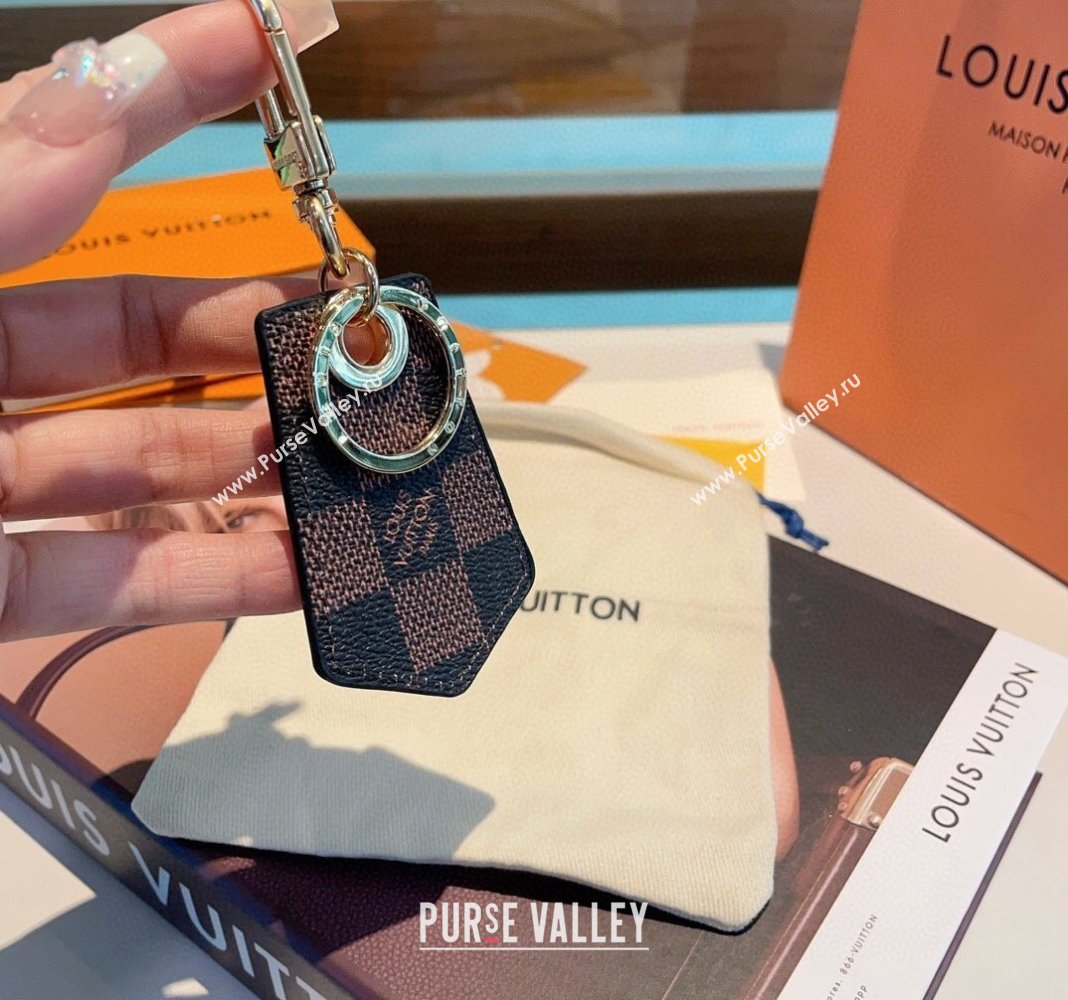 Louis Vuitton Dauphine Dragonne Bag Charm and Key Holder Damier Ebene 2024 MP1775 (A-240513069)