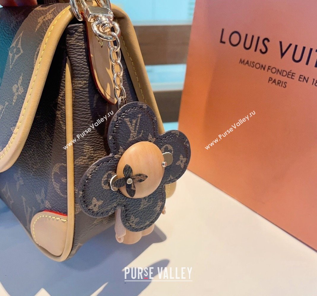 Louis Vuitton Vivienne Bag Charm and Key Holder Brown Monogram 2024 0513 (A-240513077)