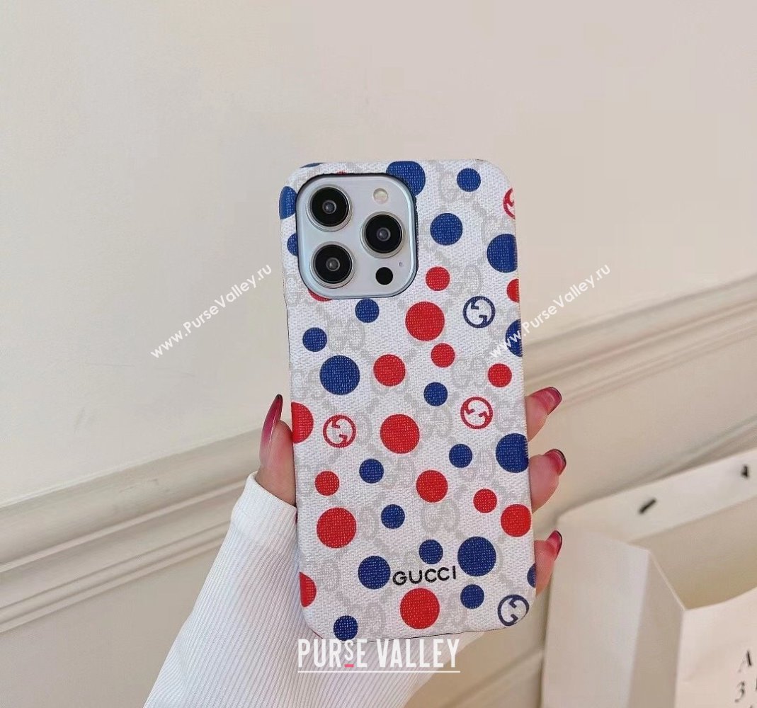Gucci iPhone Case with Dots Print 2024 0513 (HY-240513101)