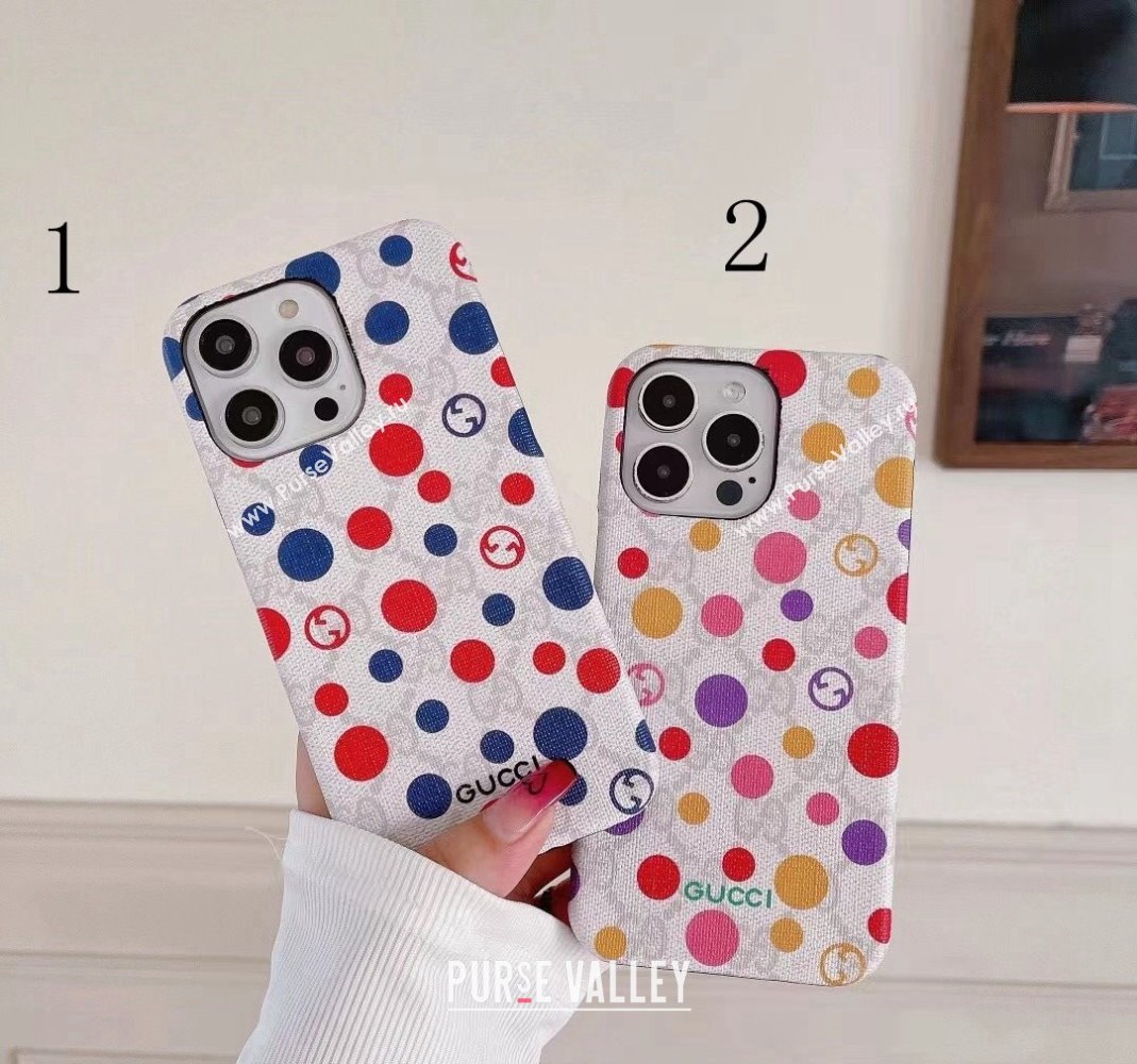 Gucci iPhone Case with Dots Print 2024 0513 (HY-240513101)