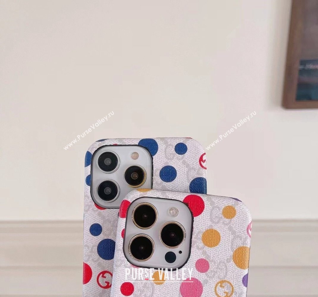 Gucci iPhone Case with Dots Print 2024 0513 (HY-240513101)