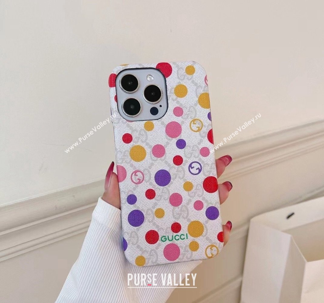 Gucci iPhone Case with Dots Print 2024 0513 (HY-240513101)