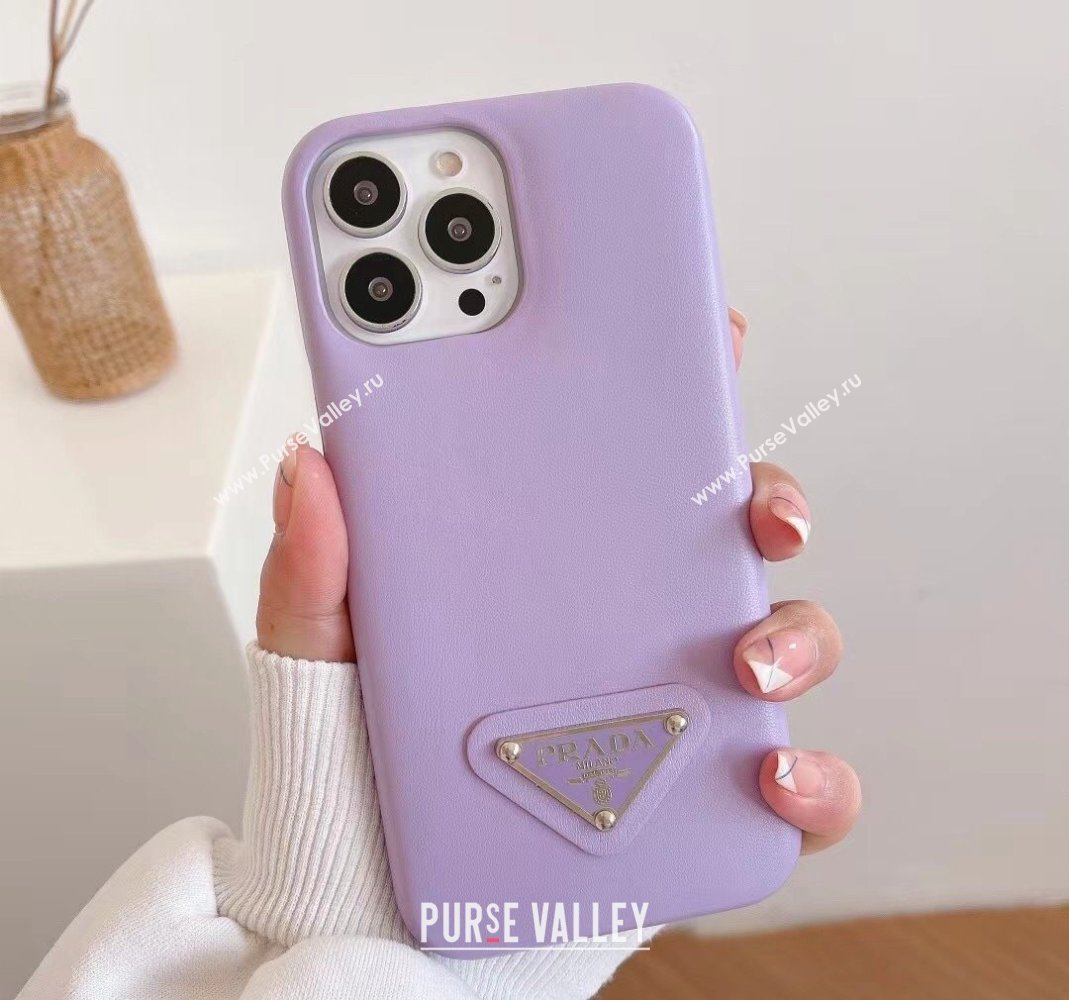 Prada iPhone Case Light Purple 2024 051302 (HY-240513108)