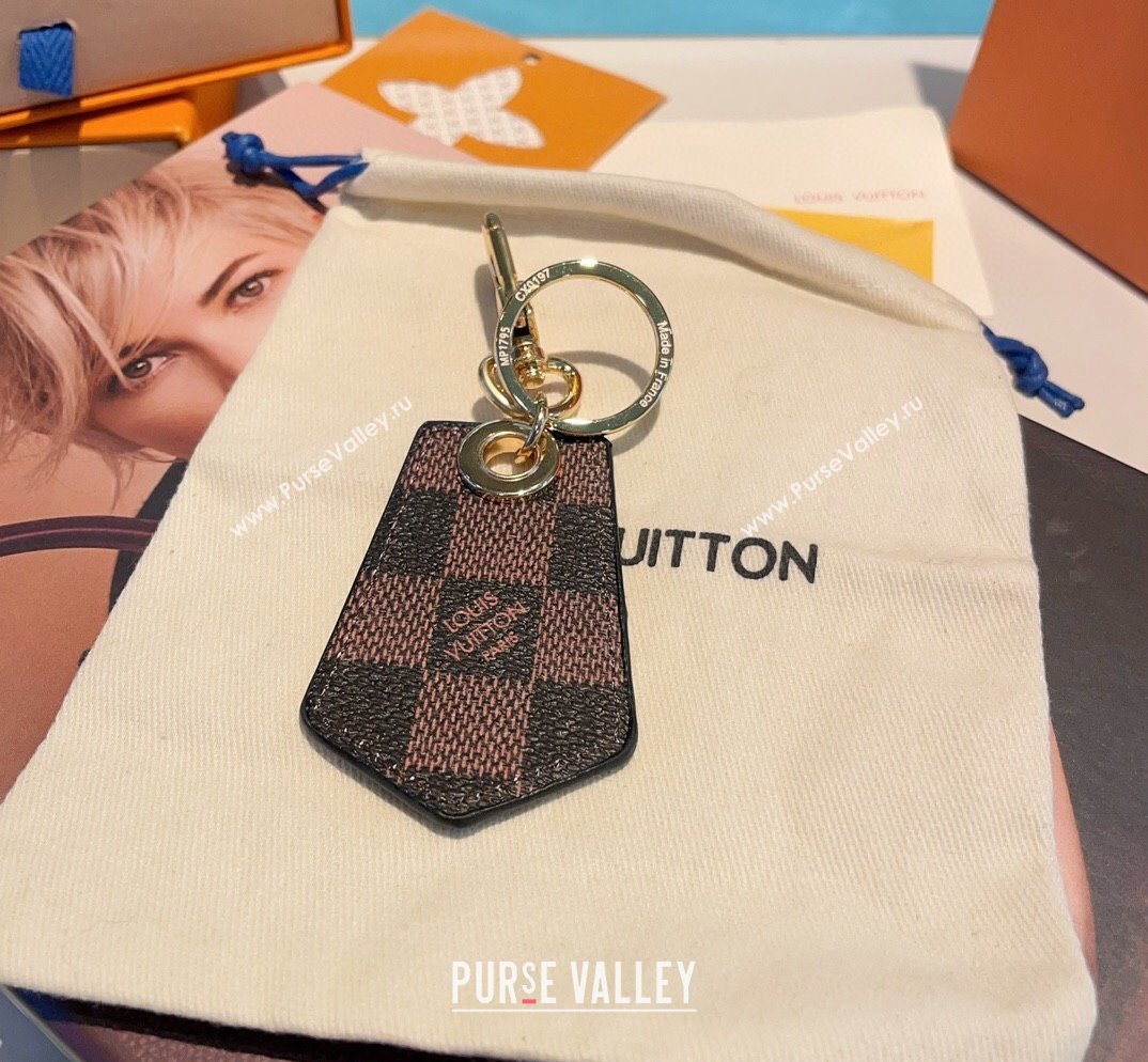 Louis Vuitton Dauphine Dragonne Bag Charm and Key Holder Damier Ebene 2024 MP1775 (A-240513069)