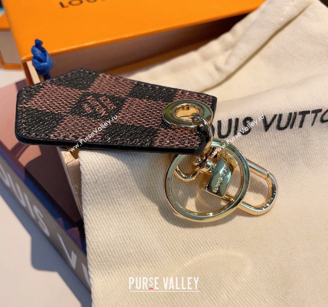 Louis Vuitton Dauphine Dragonne Bag Charm and Key Holder Damier Ebene 2024 MP1775 (A-240513069)