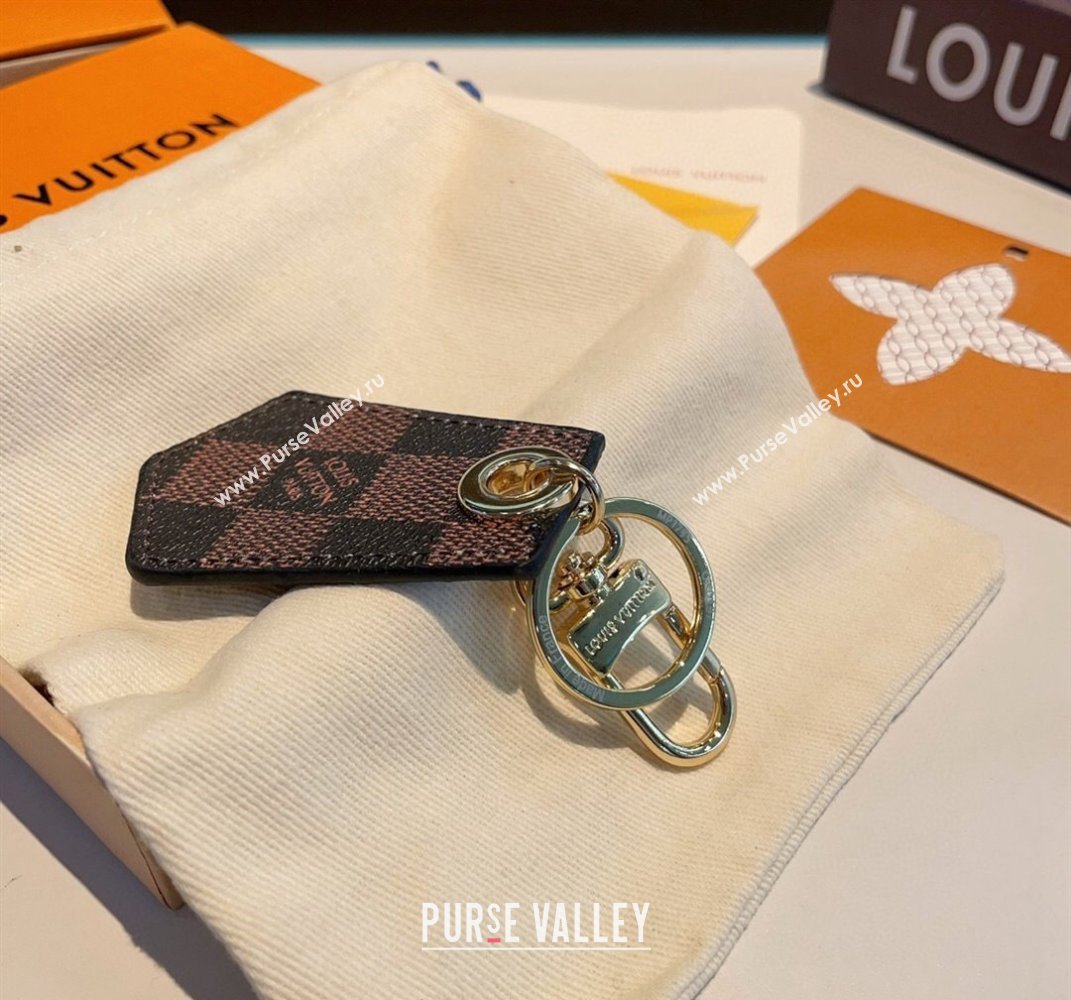 Louis Vuitton Dauphine Dragonne Bag Charm and Key Holder Damier Ebene 2024 MP1775 (A-240513069)