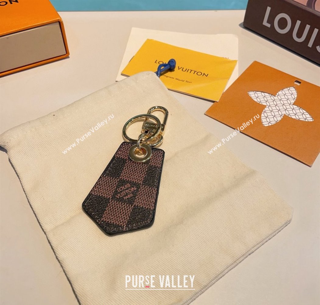 Louis Vuitton Dauphine Dragonne Bag Charm and Key Holder Damier Ebene 2024 MP1775 (A-240513069)