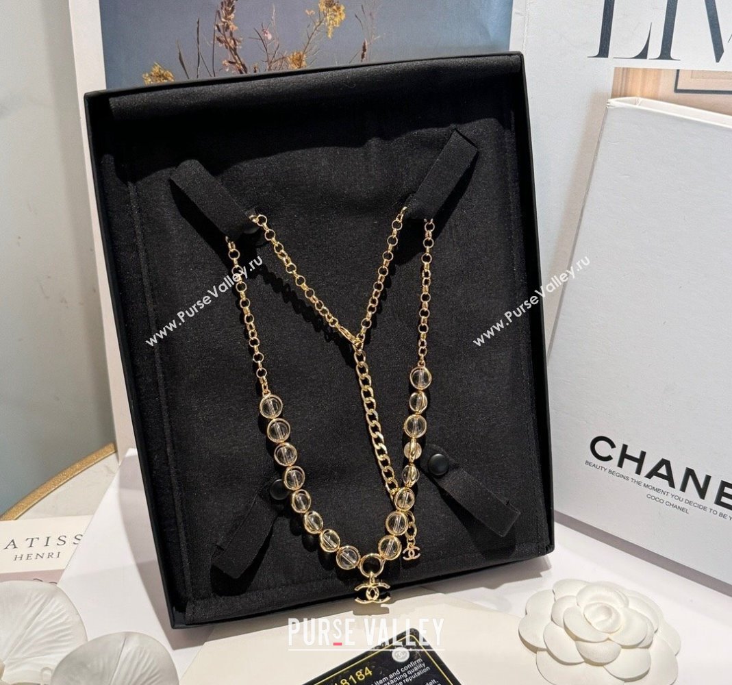 Chanel Clear Short Necklace 2024 0614 (YF-240614100)