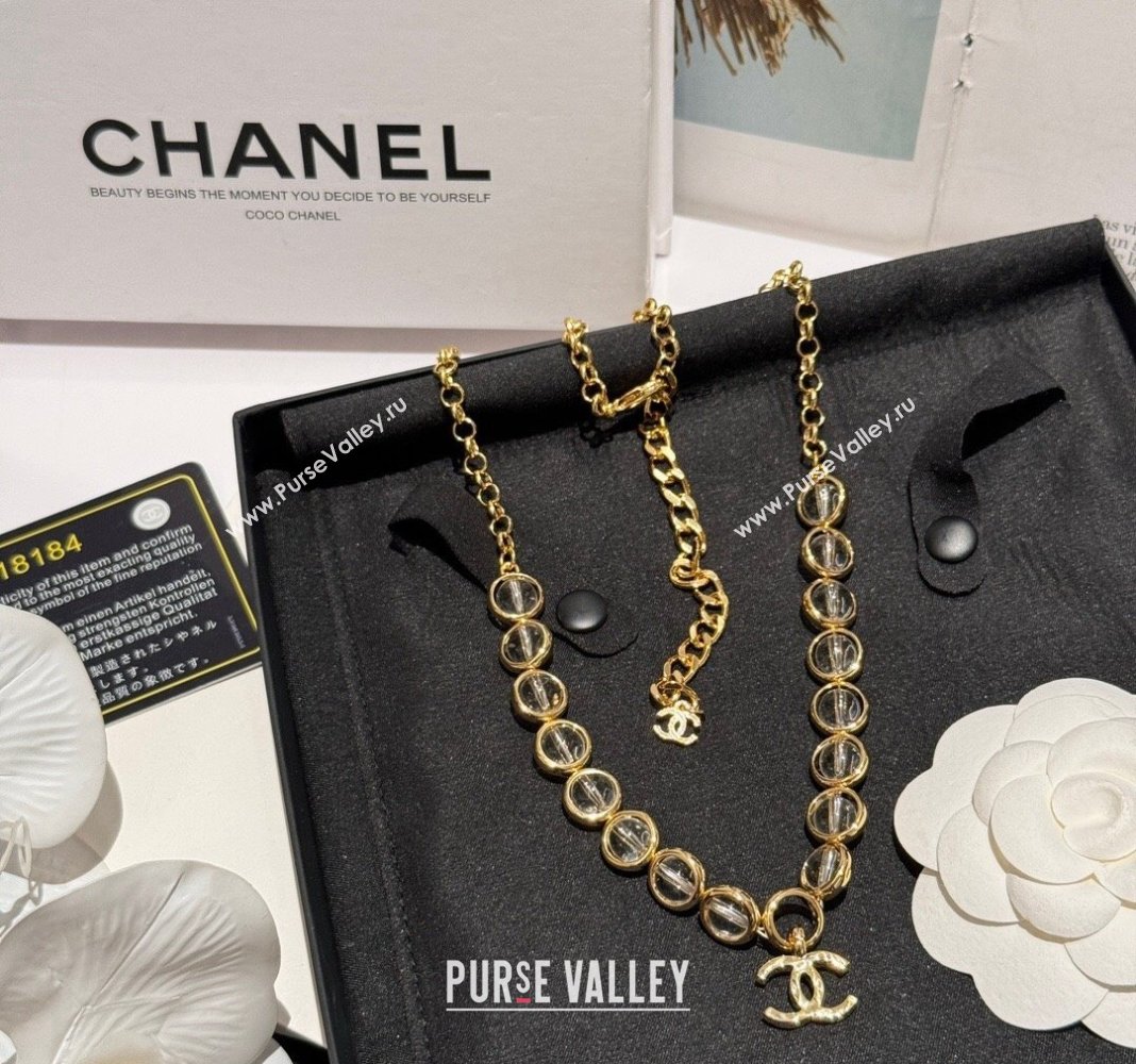 Chanel Clear Short Necklace 2024 0614 (YF-240614100)