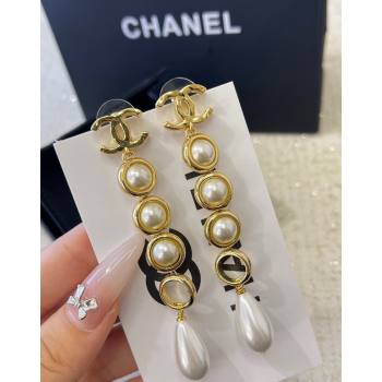 Chanel Pearls Long Earrings 2024 061402 (YF-240614109)